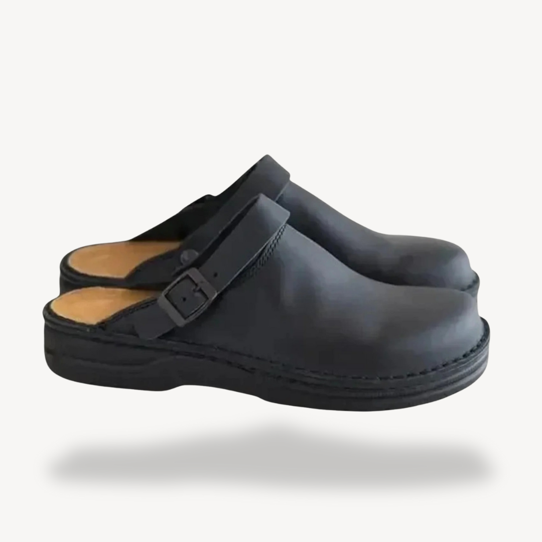 Elarova | Orthopädische Wildleder-Clogs für Herren