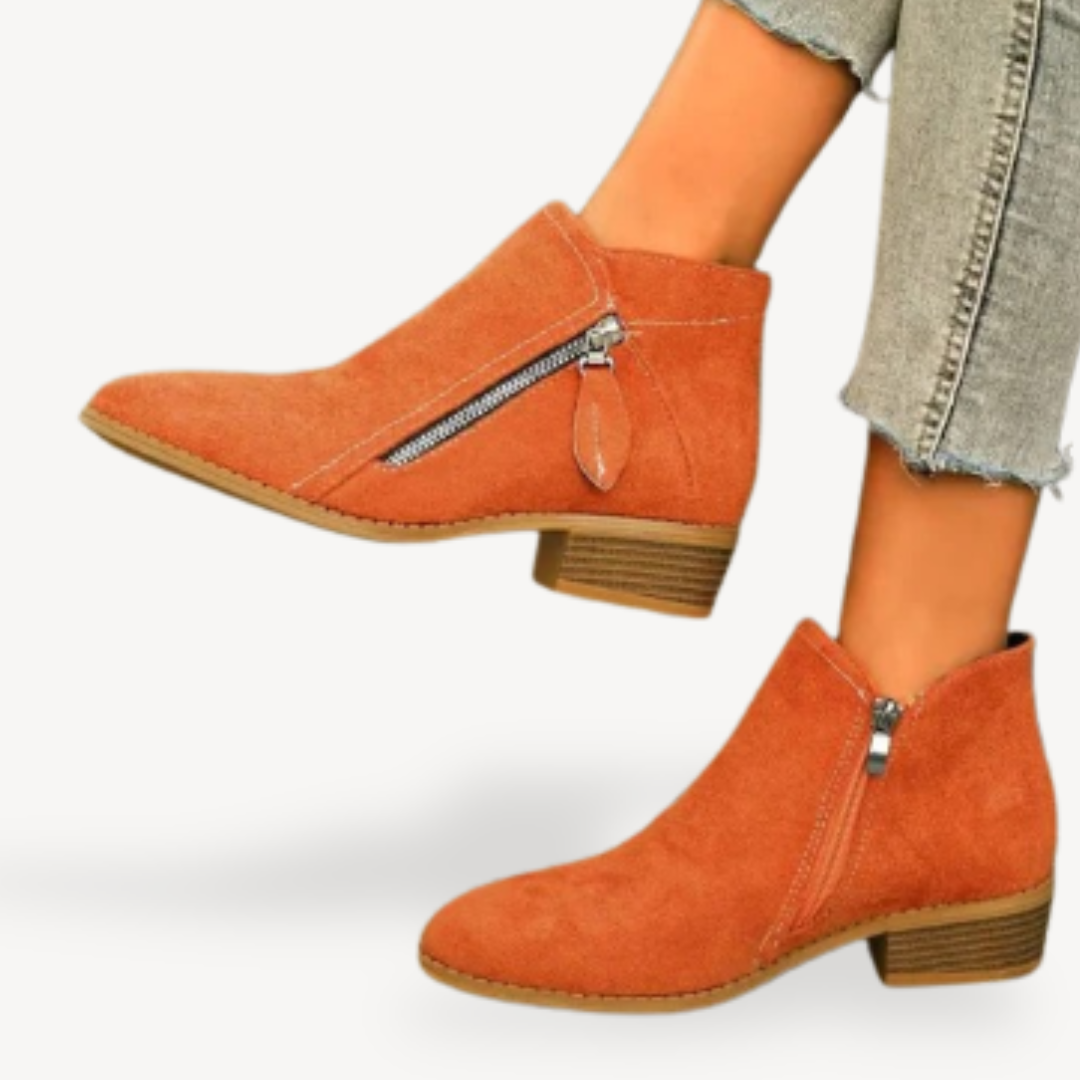 Elarova | Orthopädische Wildlederstiefeletten Damen