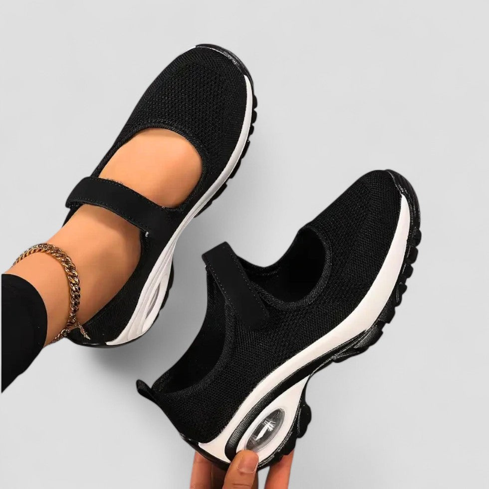 Elarova | Orthopädische, atmungsaktive Wanderschuhe mit Klettverschluss für Damen