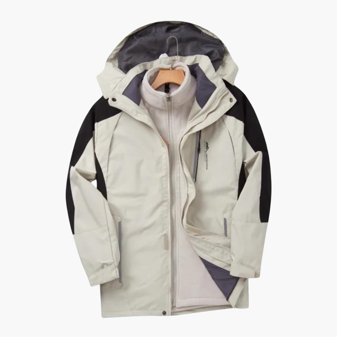 Elarova | Outdoorjacke für Herren mit Kapuze und Frontreißverschluss