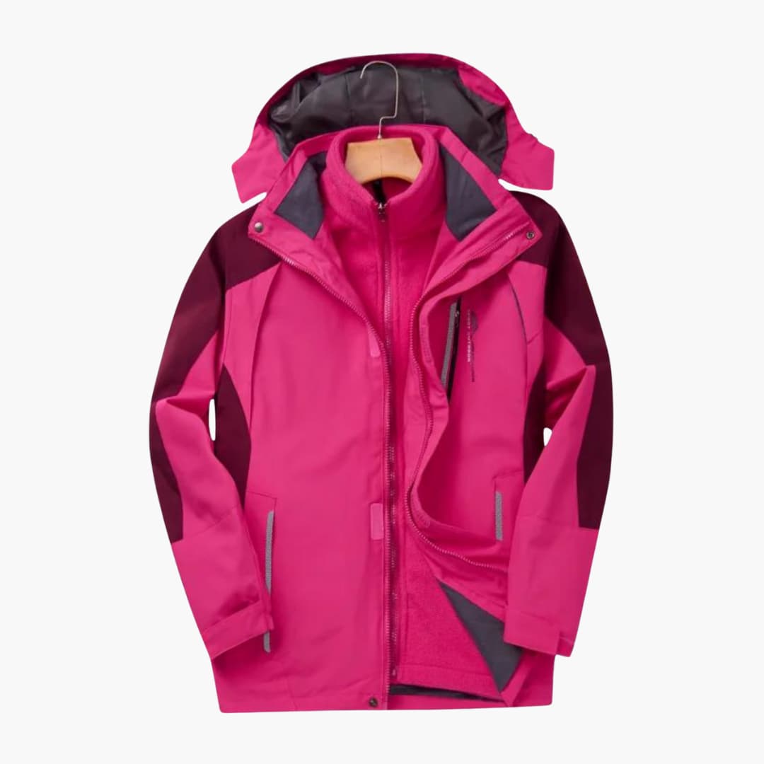 Elarova | Outdoorjacke für Herren mit Kapuze und Frontreißverschluss