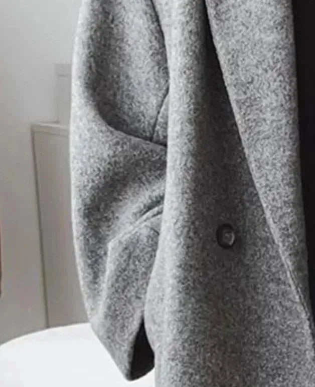 Elarova | Oversize DamenKaschmirMantel Mit Reverskragen