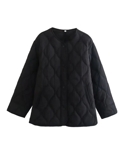 Elarova | Oversize Steppjacke mit Taschen
