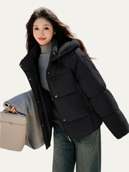 Elarova | Oversized Cropped Steppjacke für Damen