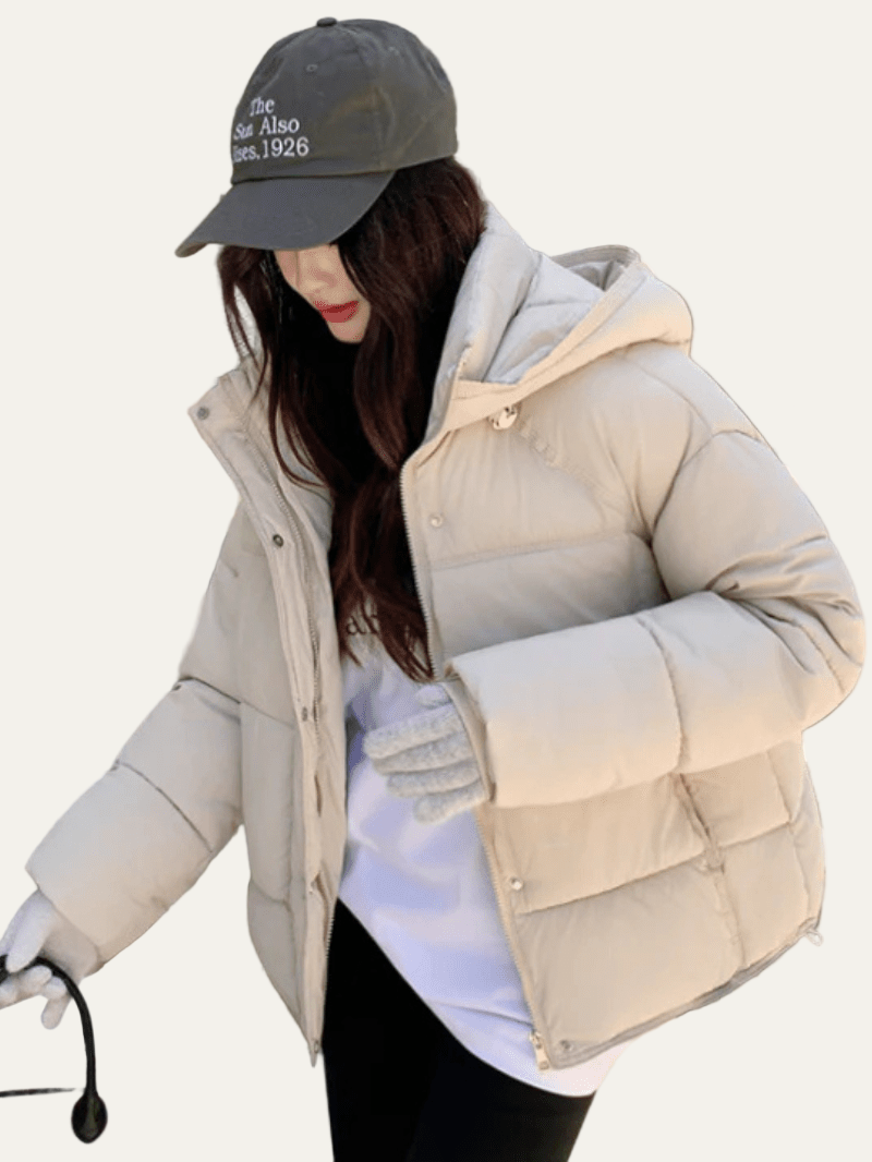 Elarova | Oversized Cropped Steppjacke für Damen