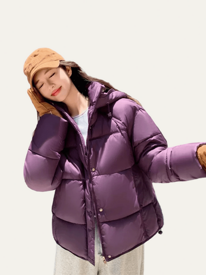 Elarova | Oversized Cropped Steppjacke für Damen