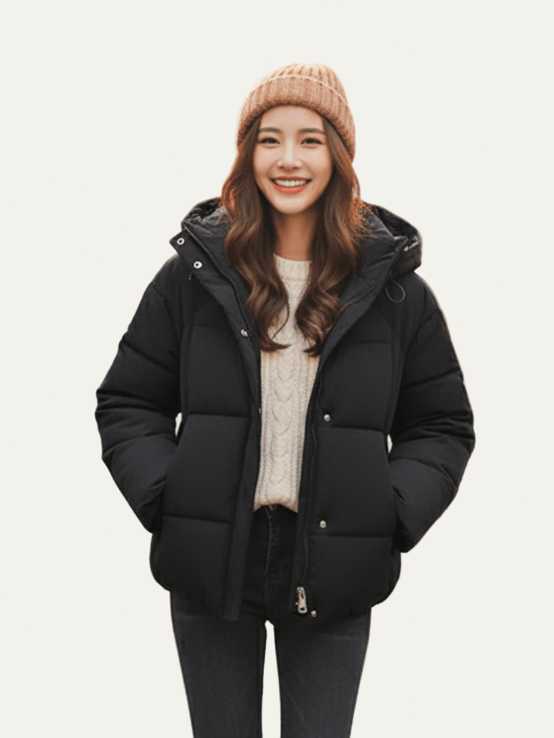 Elarova | Oversized Cropped Steppjacke für Damen