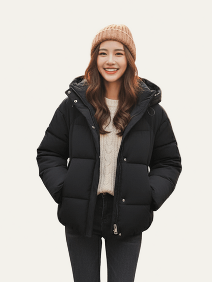 Elarova | Oversized Cropped Steppjacke für Damen