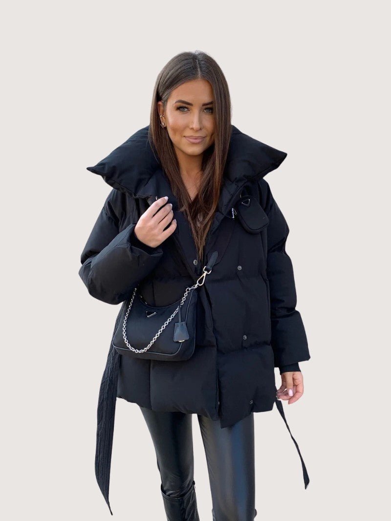 Elarova | Oversized Damen-Wickel-Steppjacke