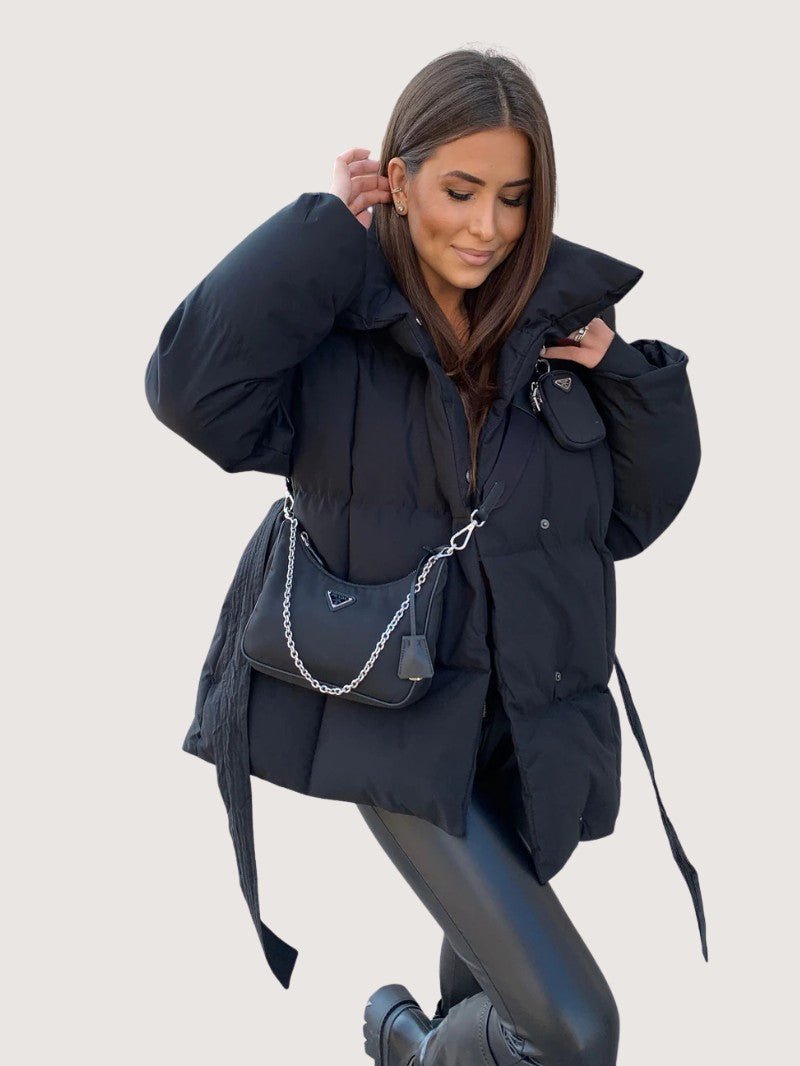 Elarova | Oversized Damen-Wickel-Steppjacke