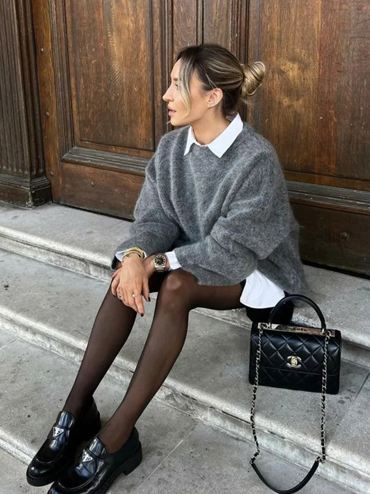 Elarova | Oversized Gestrickter Pullover