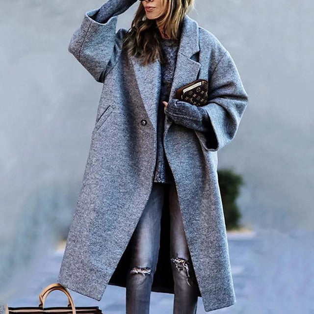 Elarova | Oversized Lang Damenjacke Winterjacke