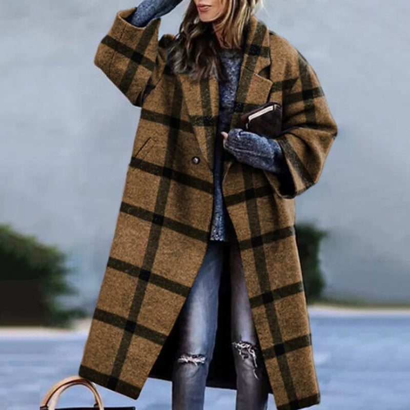 Elarova | Oversized Lang Damenjacke Winterjacke