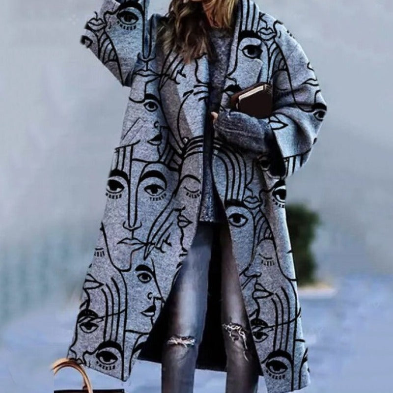 Elarova | Oversized Lang Damenjacke Winterjacke