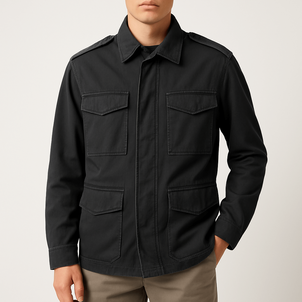 Elarova | Oversized-Militärfeldjacke für Herren