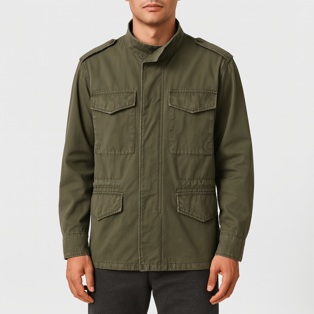 Elarova | Oversized-Militärfeldjacke für Herren