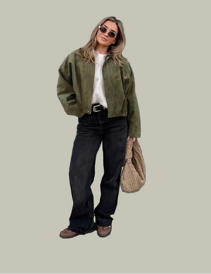 Elarova | OversizedBomberjacke für Damen (kurz geschnitten)