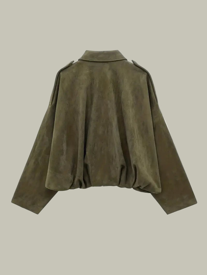 Elarova | OversizedBomberjacke für Damen (kurz geschnitten)