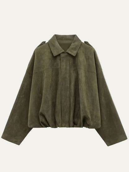 Elarova | OversizedBomberjacke für Damen (kurz geschnitten)