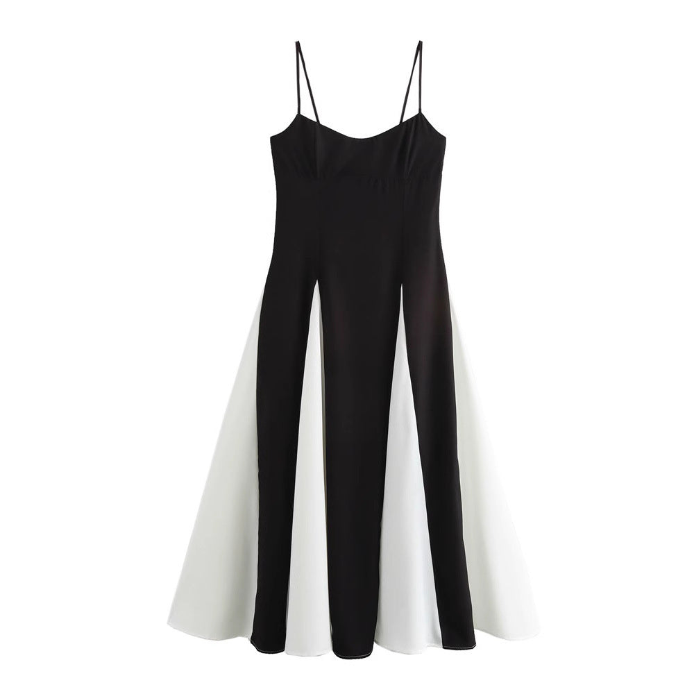 Elarova Patchwork Kleid: Großer Rock und Trägerkleid