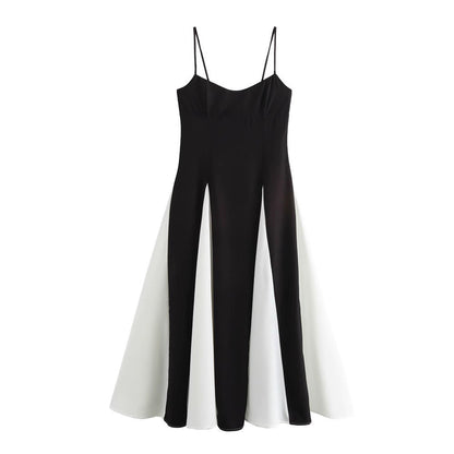 Elarova Patchwork Kleid: Großer Rock und Trägerkleid