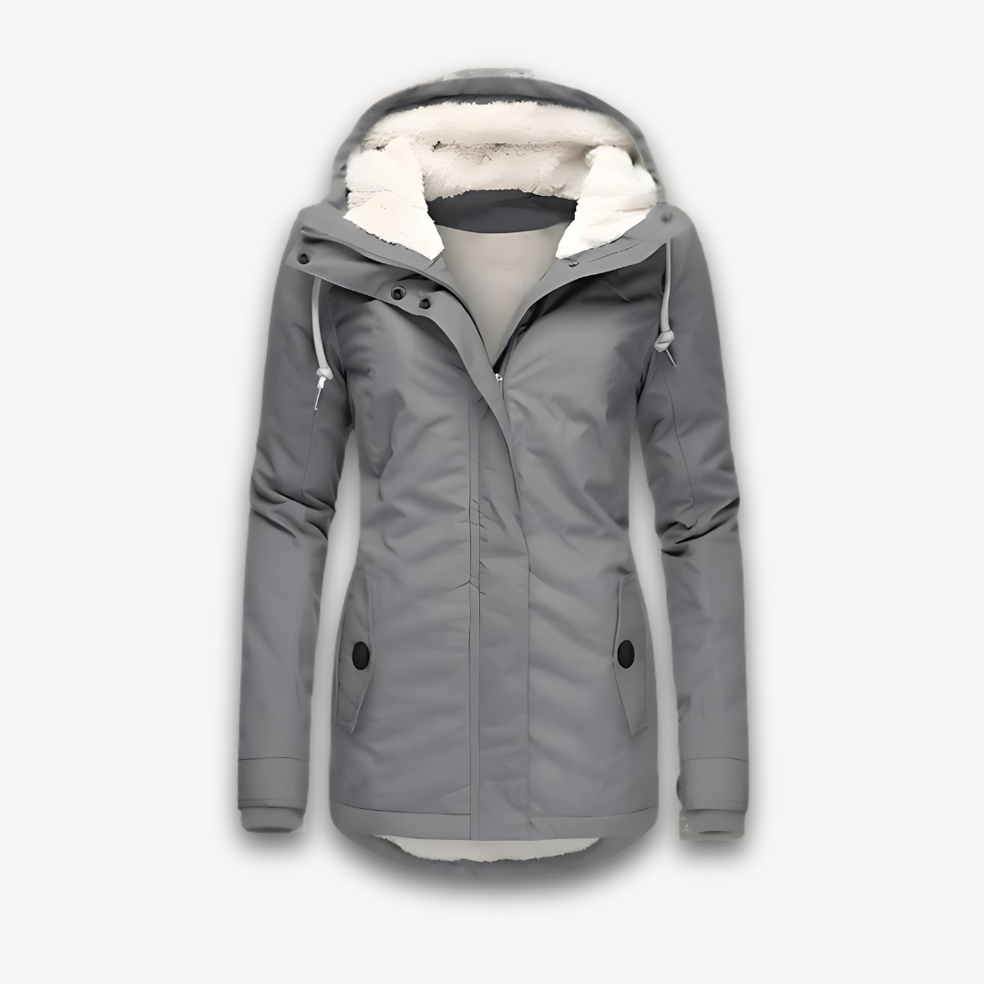 Elarova | Pelzgefütterter Wintermantel für Damen