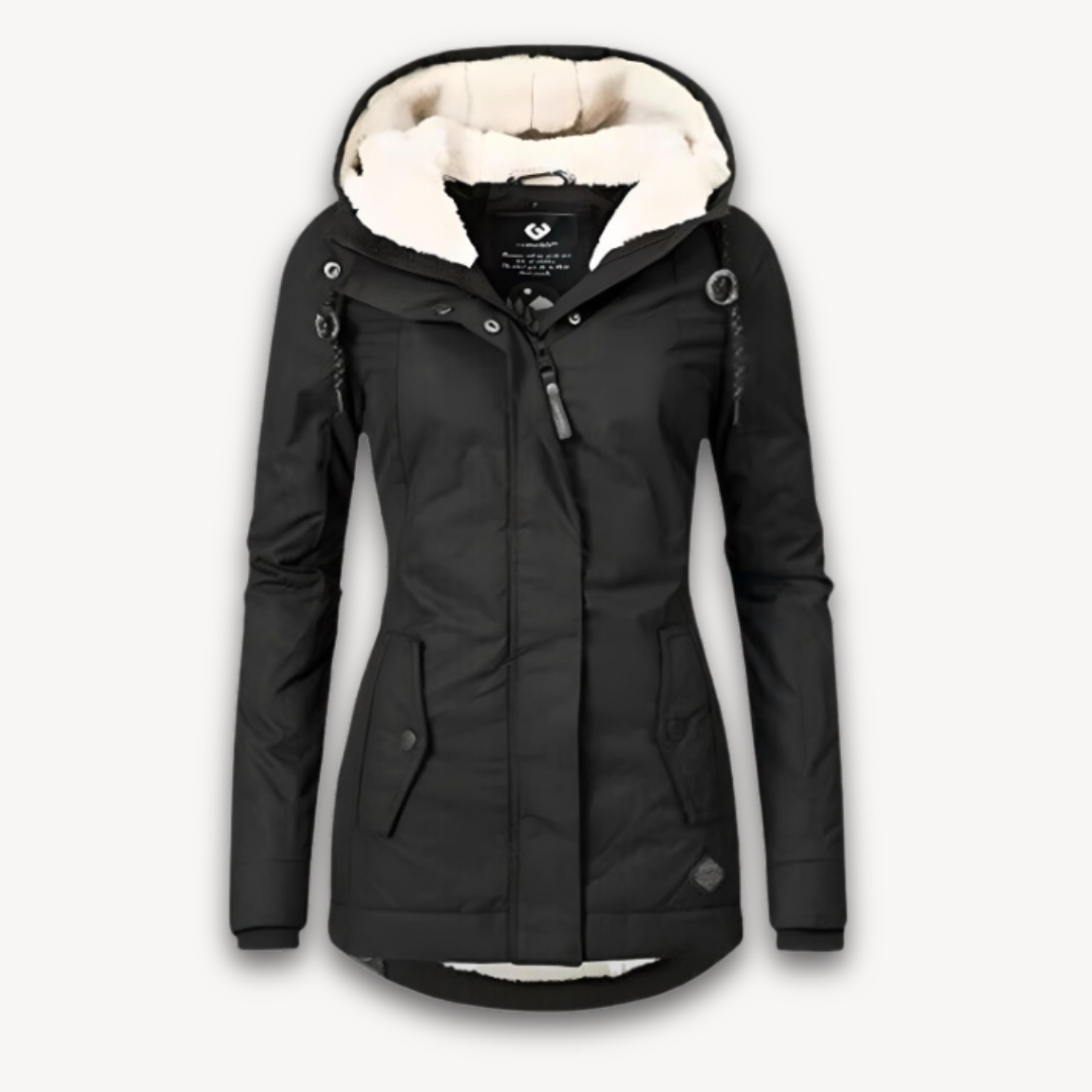 Elarova | Pelzgefütterter Wintermantel für Damen