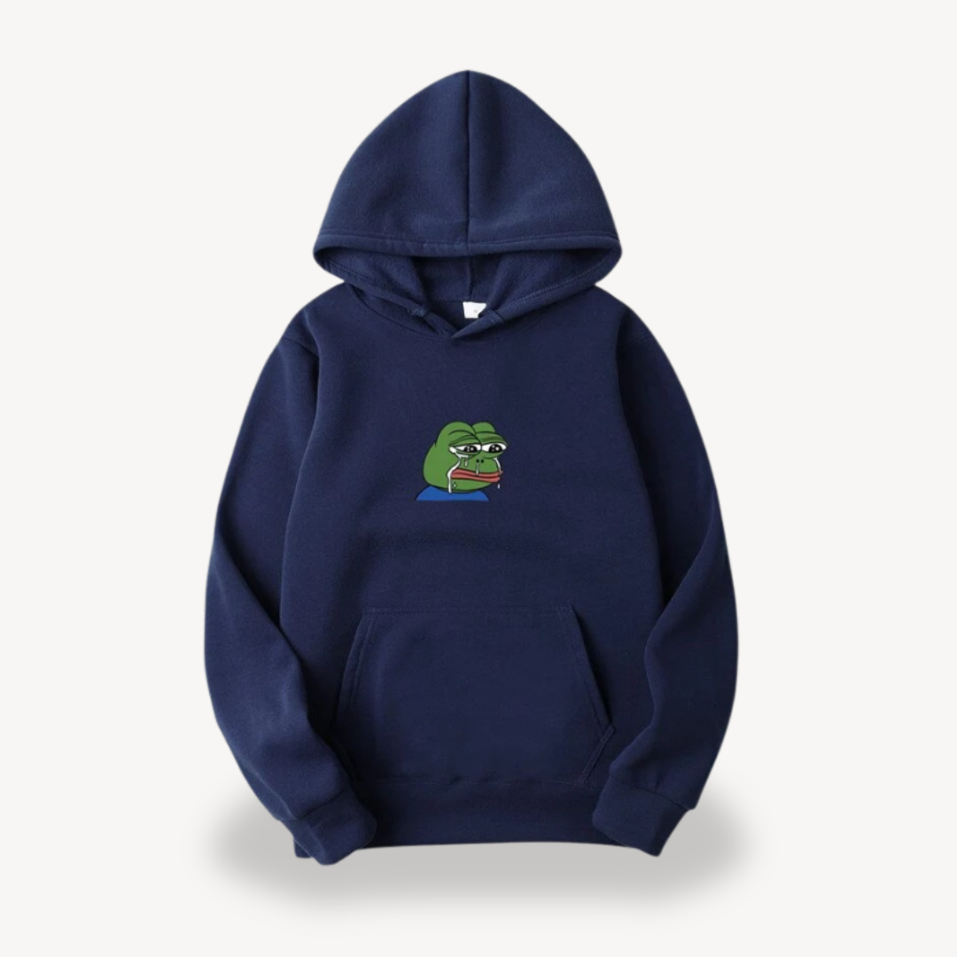 Elarova | Pepe Frog Graphic Hoodie für Männer