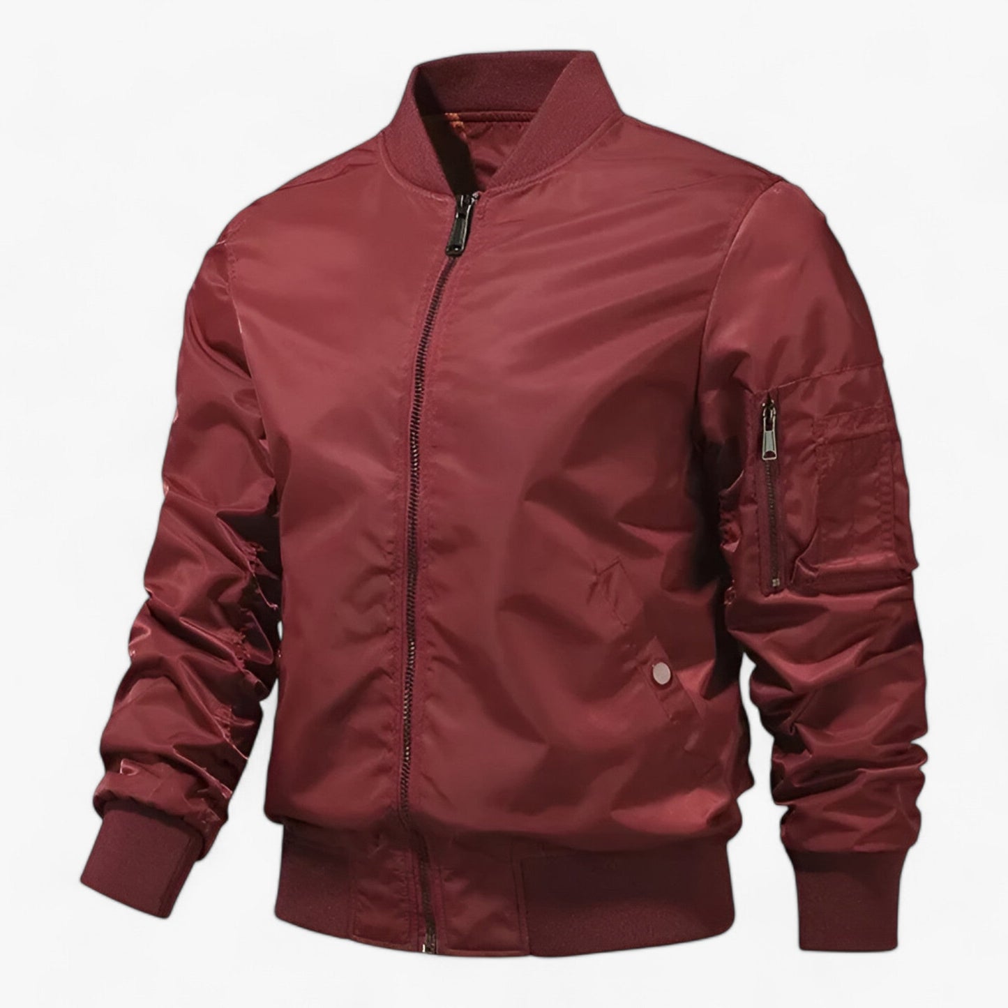 Elarova | Pilot Jacket Herren - Stehkragen Fliegerjacke Einfarbig