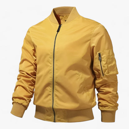 Elarova | Pilot Jacket Herren - Stehkragen Fliegerjacke Einfarbig