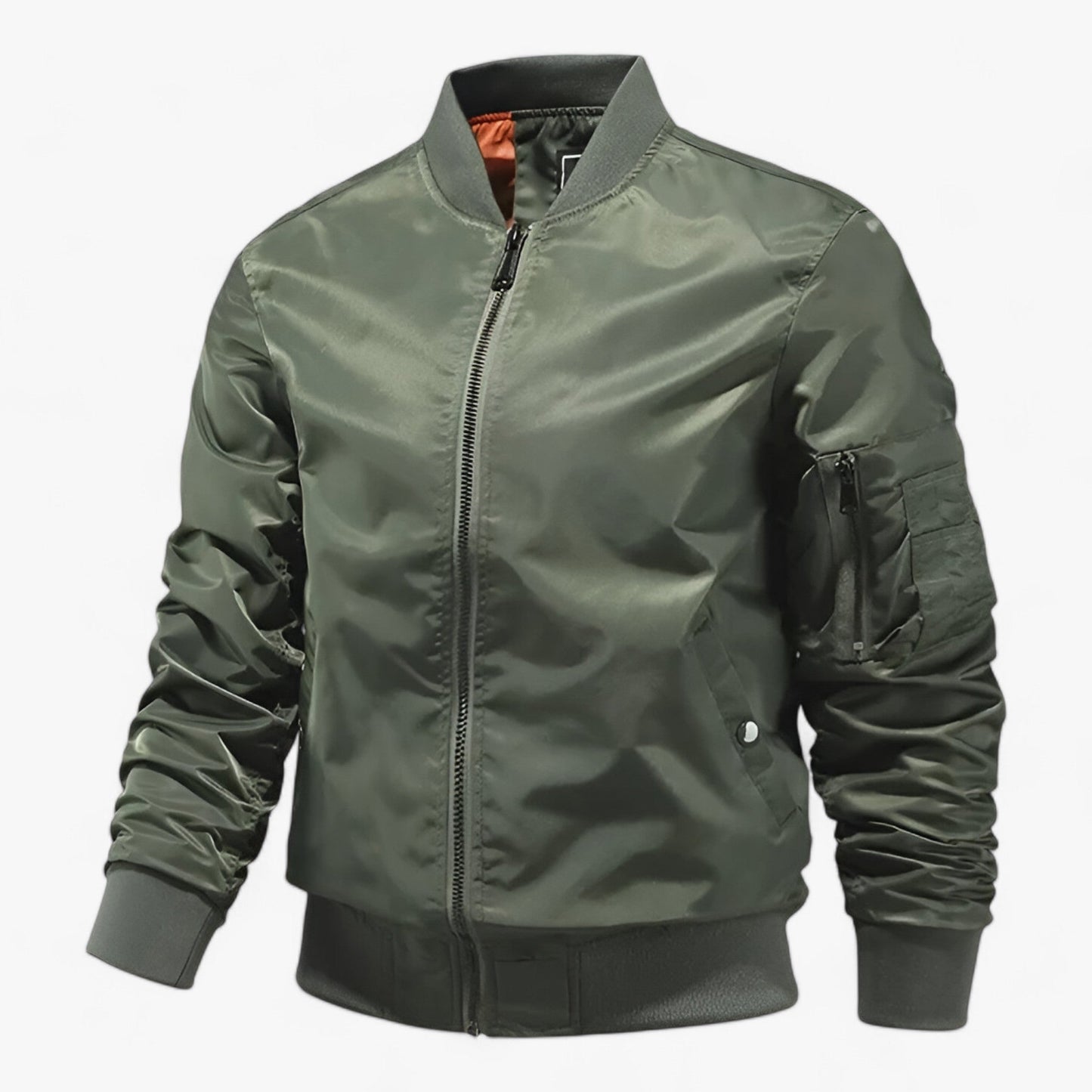 Elarova | Pilot Jacket Herren - Stehkragen Fliegerjacke Einfarbig