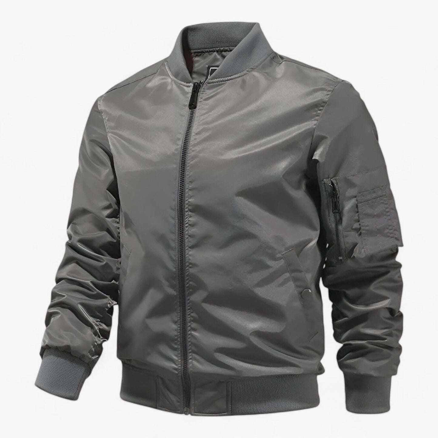 Elarova | Pilot Jacket Herren - Stehkragen Fliegerjacke Einfarbig