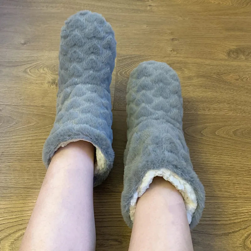 Elarova | Plüsch Hausschuh - gemütliche Fleece-Pantoffeln