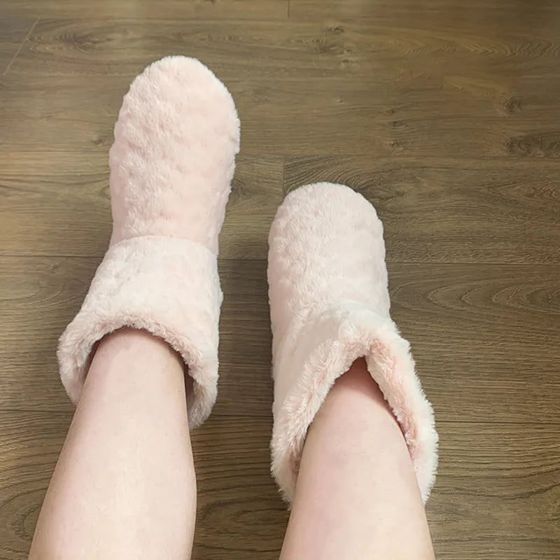 Elarova | Plüsch Hausschuh - gemütliche Fleece-Pantoffeln