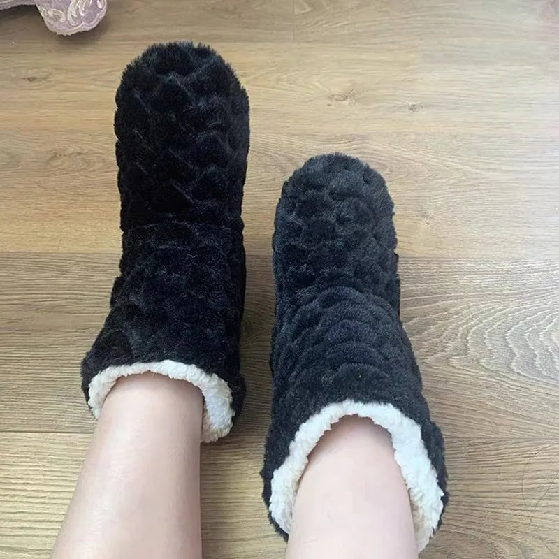 Elarova | Plüsch Hausschuh - gemütliche Fleece-Pantoffeln