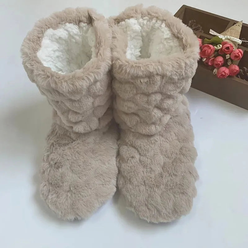 Elarova | Plüsch Hausschuh - gemütliche Fleece-Pantoffeln