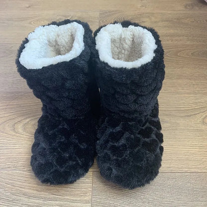 Elarova | Plüsch Hausschuh - gemütliche Fleece-Pantoffeln