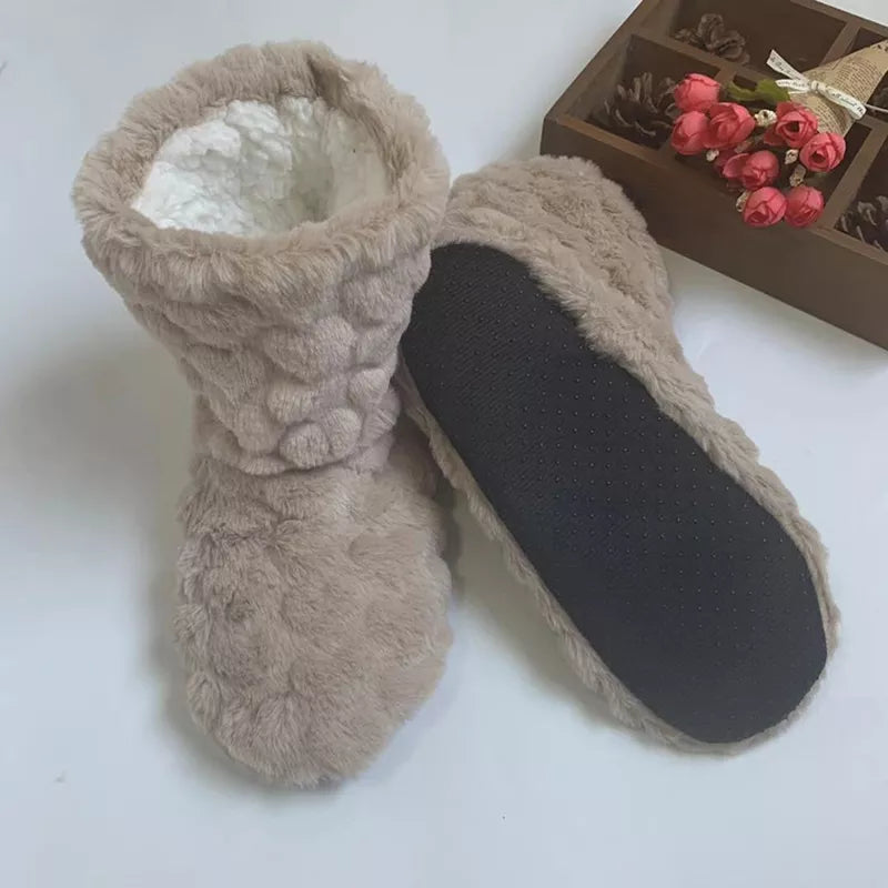Elarova | Plüsch Hausschuh - gemütliche Fleece-Pantoffeln