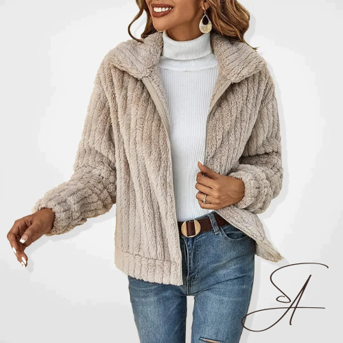Elarova | Plüschiger, stilvoller HerbstCardigan