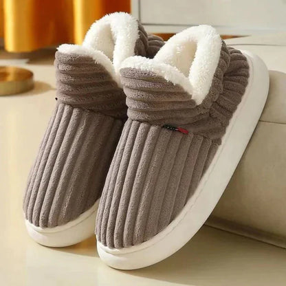 Elarova | Plüschschuhe Damen - weiche komfortable Hausschuhe für zu Hause