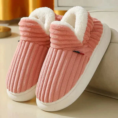 Elarova | Plüschschuhe Damen - weiche komfortable Hausschuhe für zu Hause