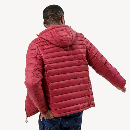 Elarova | Polyester-Steppjacke mit Kapuze für Herren