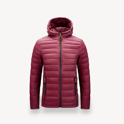 Elarova | Polyester-Steppjacke mit Kapuze für Herren