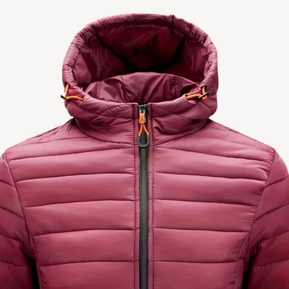 Elarova | Polyester-Steppjacke mit Kapuze für Herren