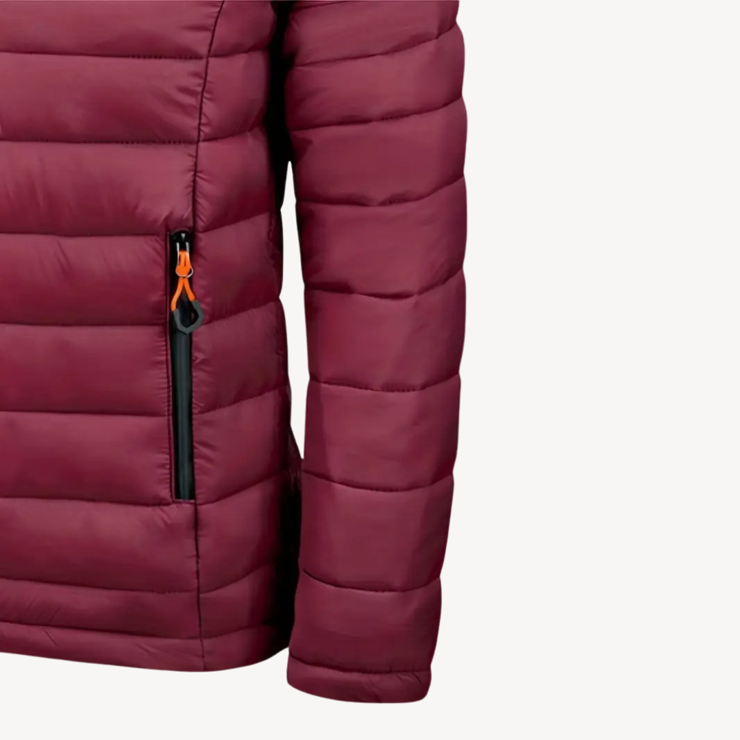 Elarova | Polyester-Steppjacke mit Kapuze für Herren