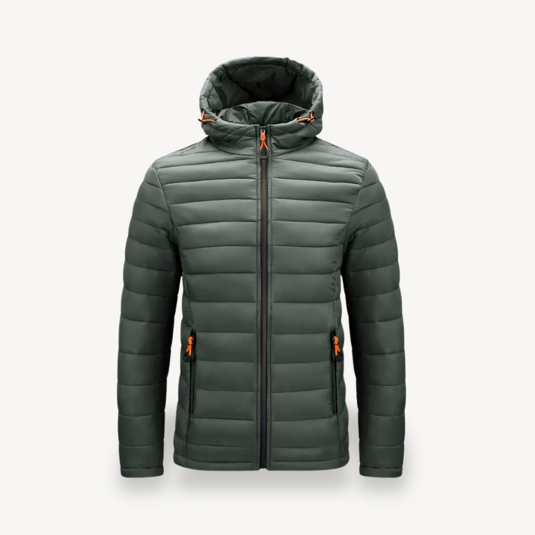 Elarova | Polyester-Steppjacke mit Kapuze für Herren