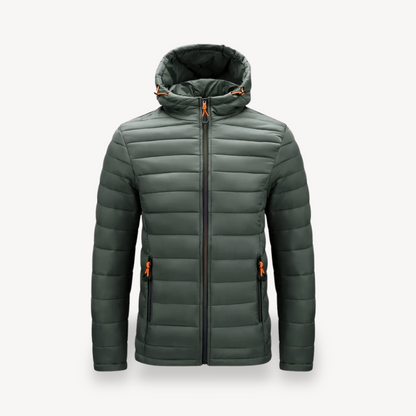 Elarova | Polyester-Steppjacke mit Kapuze für Herren