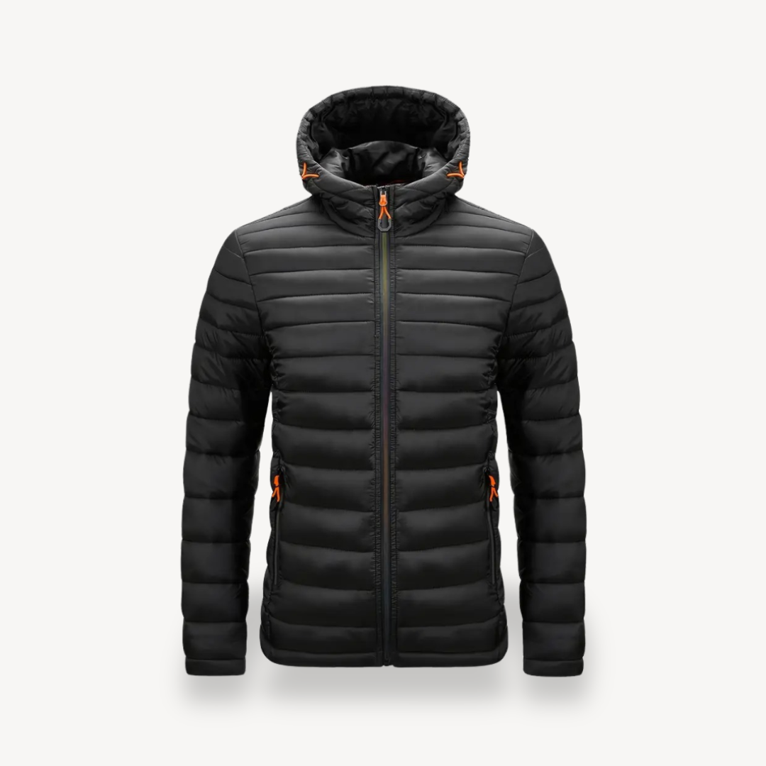 Elarova | Polyester-Steppjacke mit Kapuze für Herren