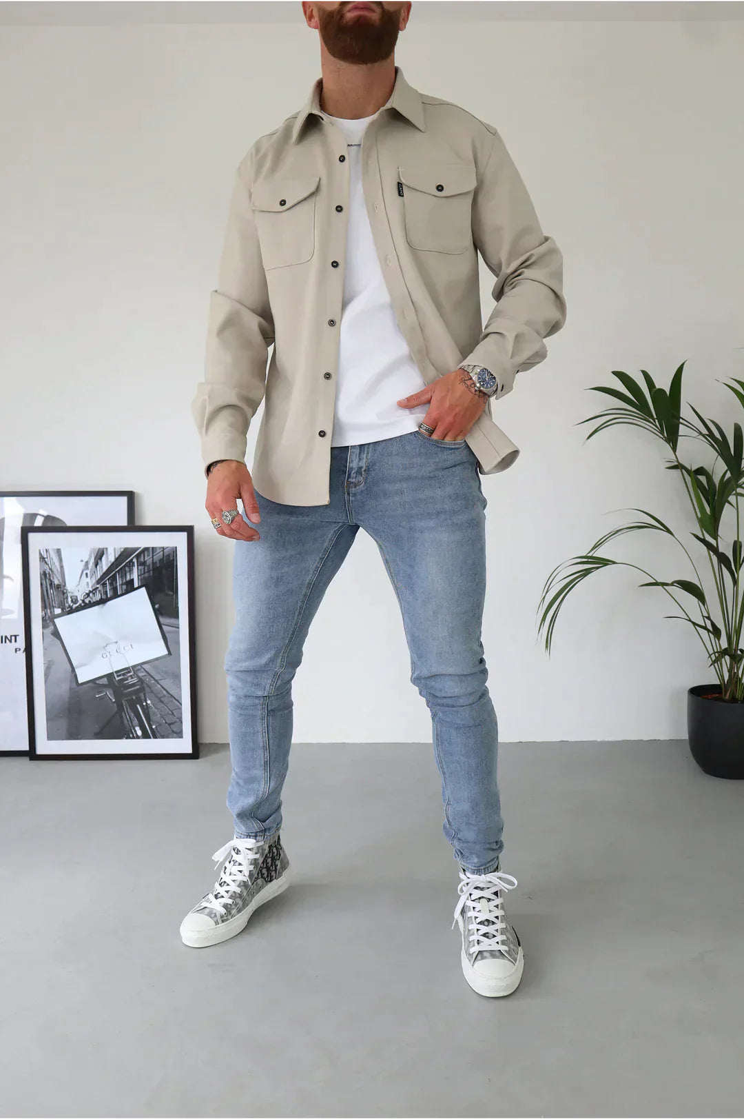 Elarova | Premium-Jacke mit Knopfverschluss für Herren | Stylische und bequeme Jacke