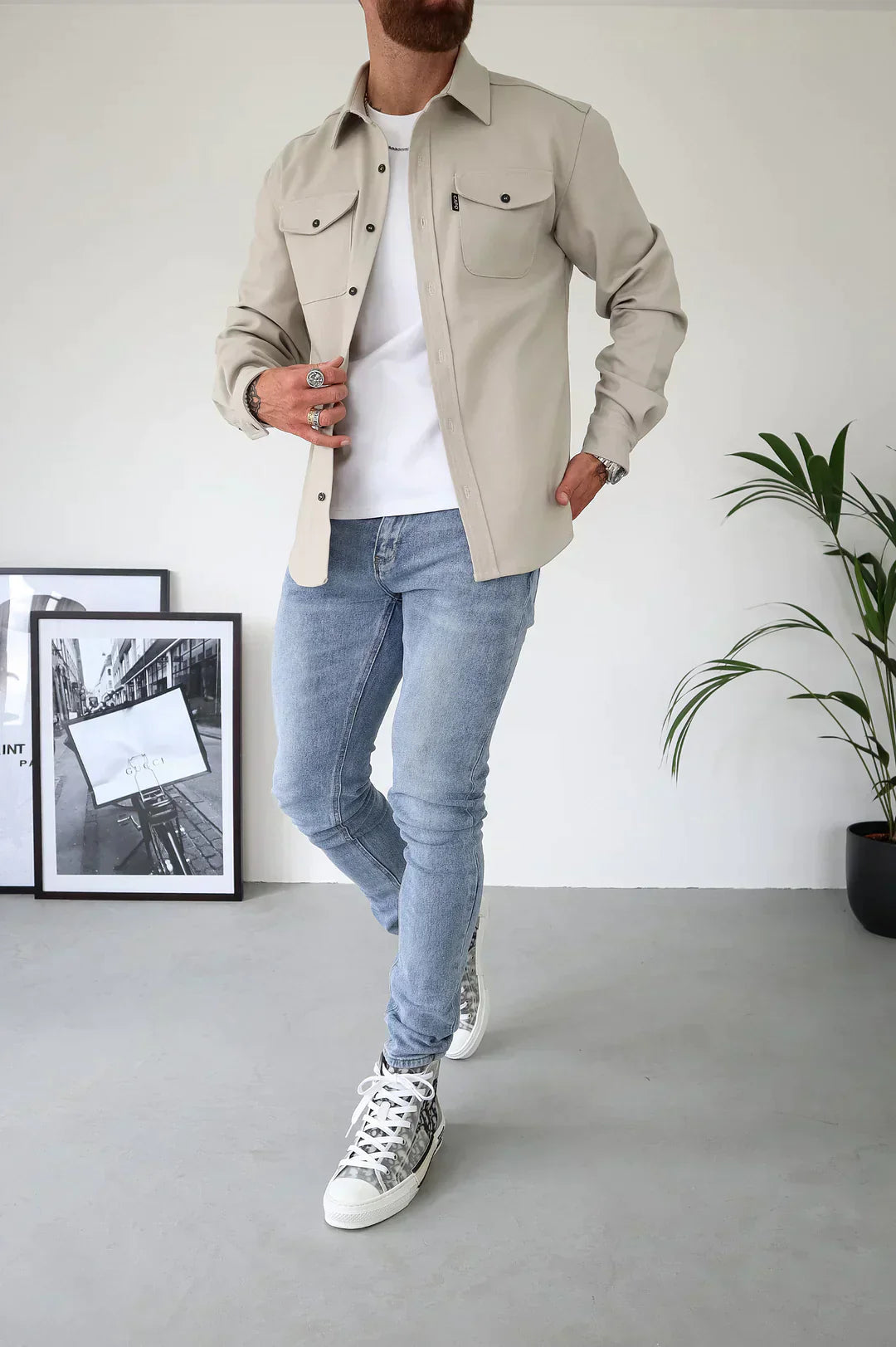 Elarova | Premium-Jacke mit Knopfverschluss für Herren | Stylische und bequeme Jacke